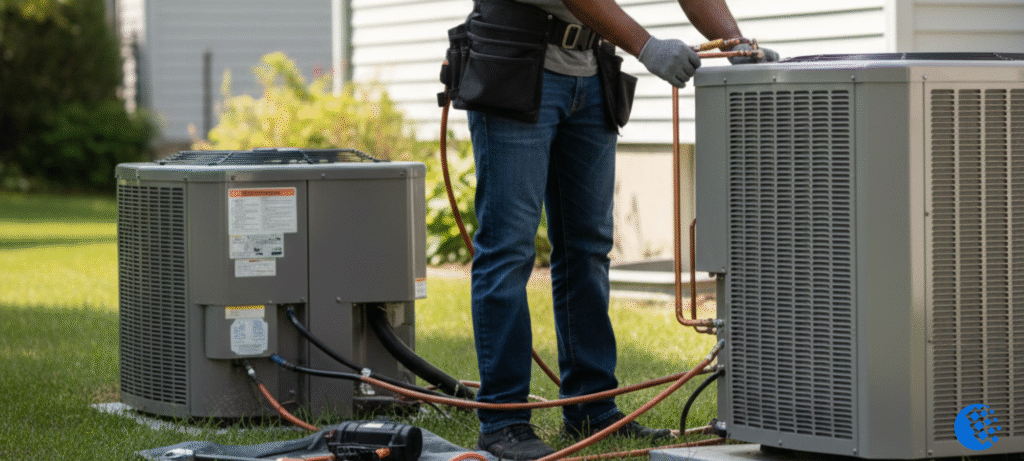 AC replacement cost compared to new installation