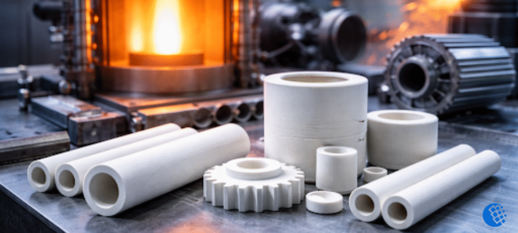 dimensionally stable alumina rod components used in extreme industrial conditions