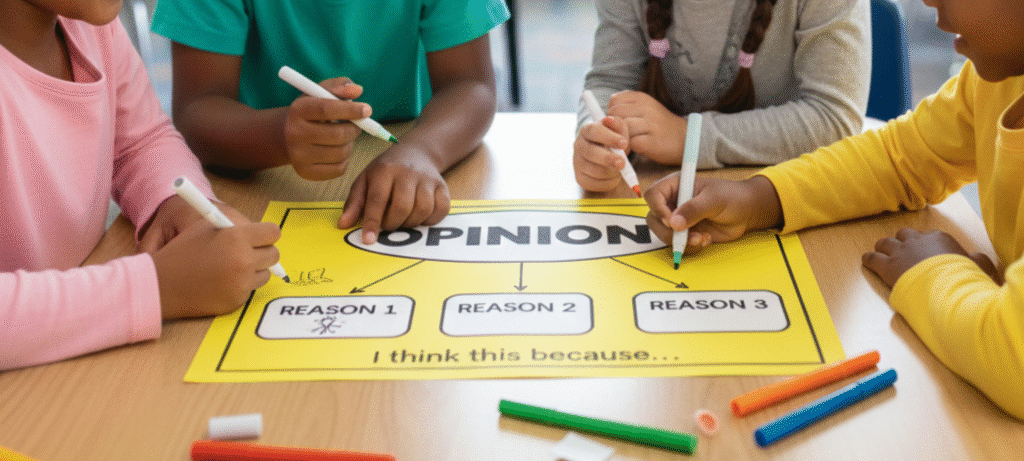 opinion writing graphic organizer