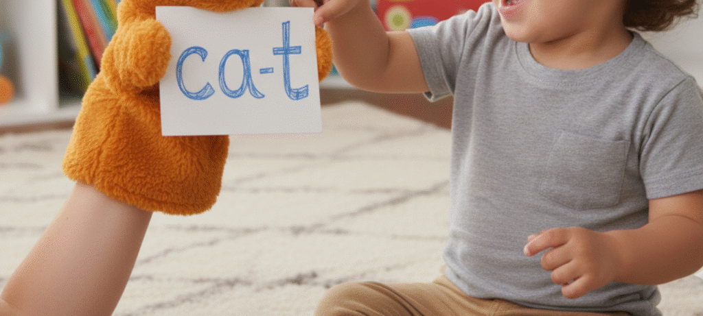 Using puppets and word families turns learning final consonants into a fun, interactive game.