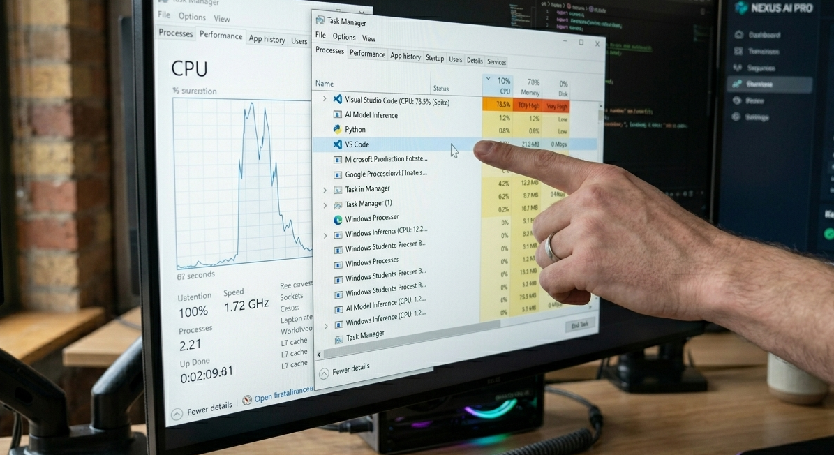 Cleaning system performance and removing background processes