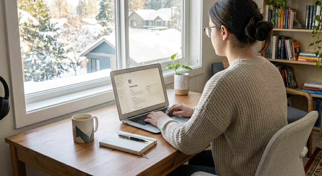 best study setup for e learning day at home
