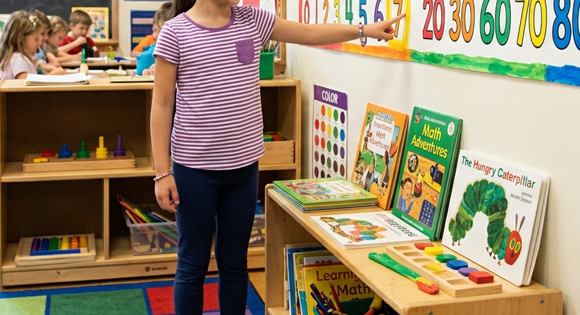 children learning number line counting mental math primary 1 numbers