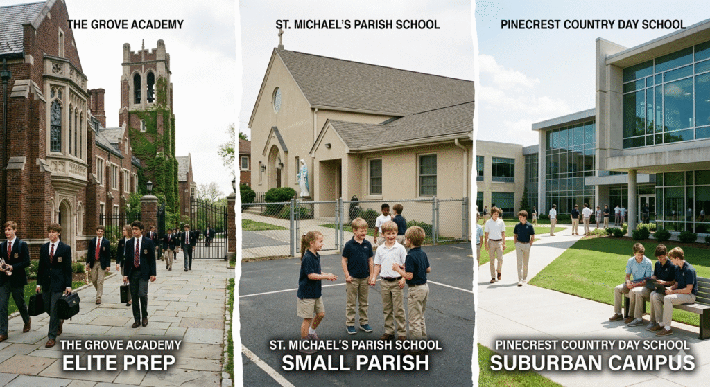 different types of St. Agnes schools comparison USA