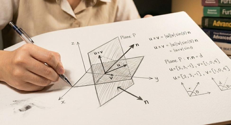 h2 math vectors 3d visualization concept singapore