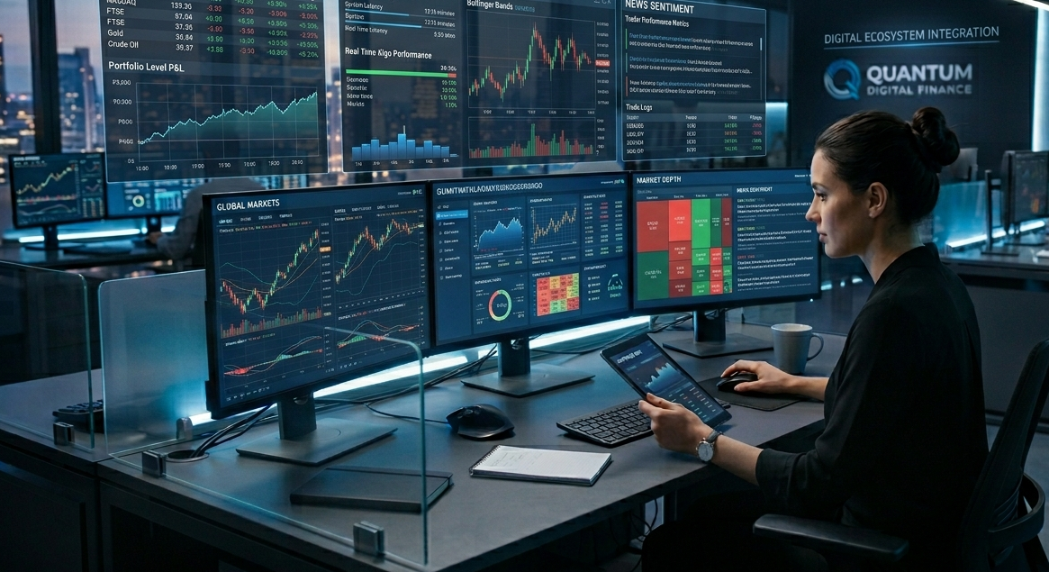 stock market trends fintech analytics dashboard