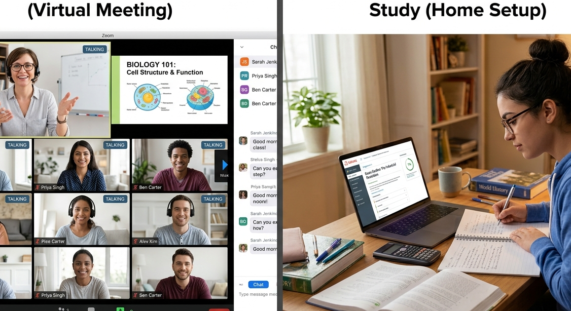 synchronous vs asynchronous e learning day example comparison