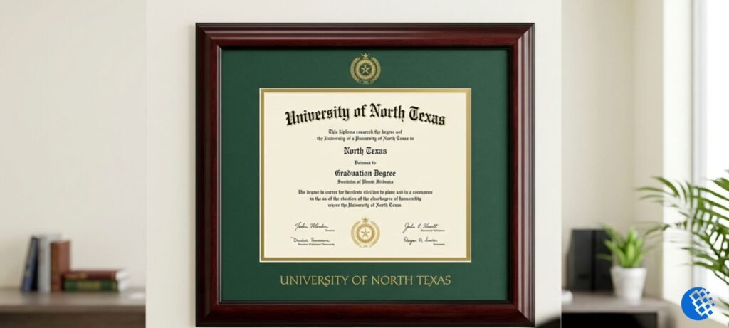 university of north texas diploma frame
