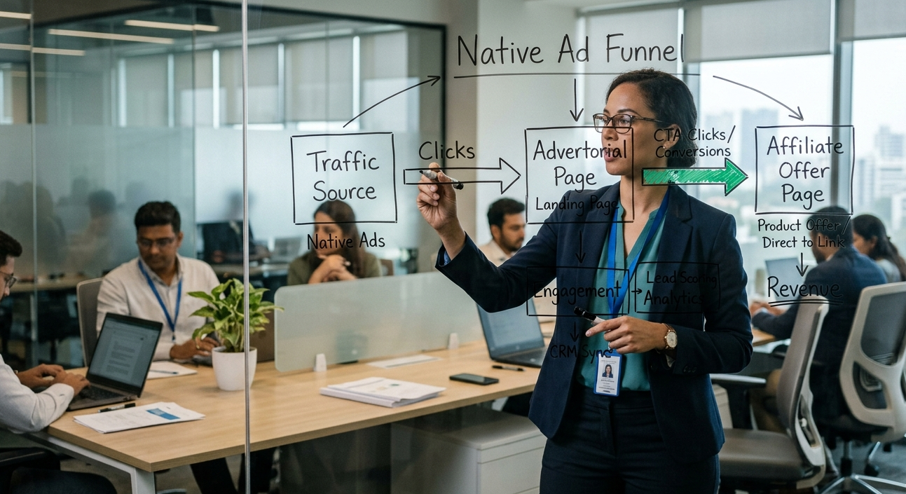 Affiliate Funnel Using Native Ads