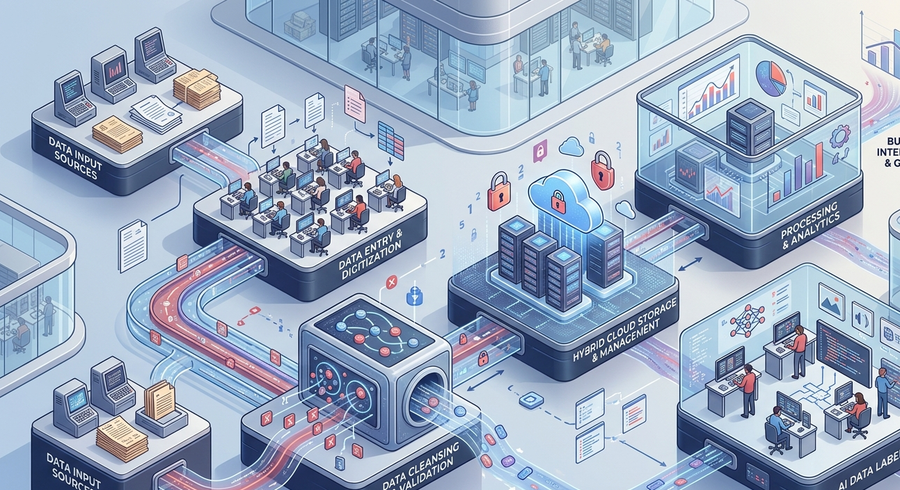 Data Outsourcing Workflow Visualization