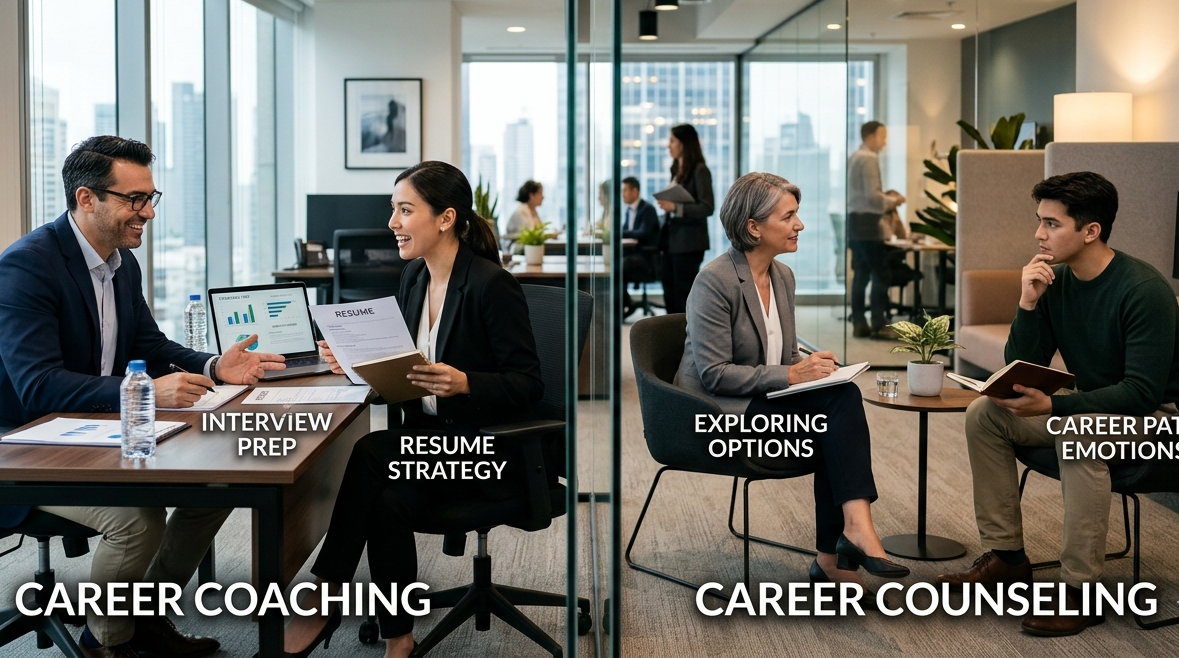 career coaching vs career counseling