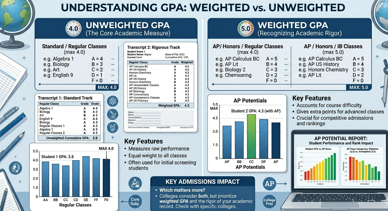 weighted GPA calculation methods