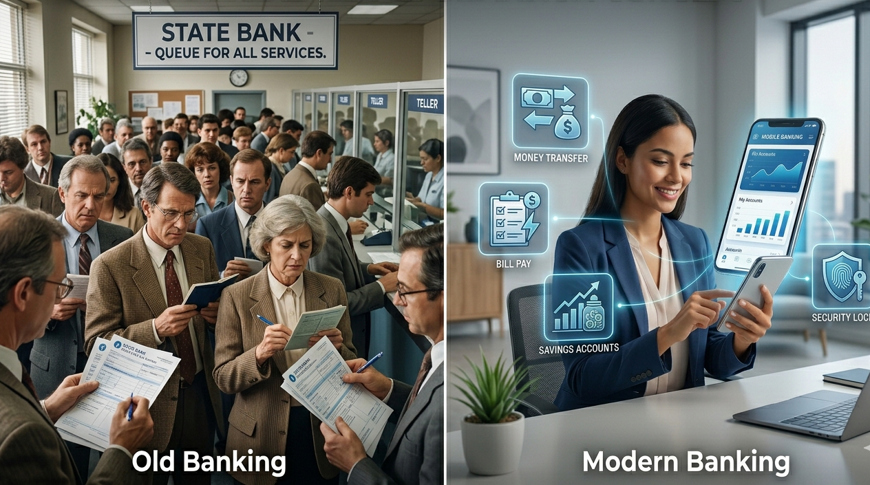 Shift from Traditional Banking to Online Banking