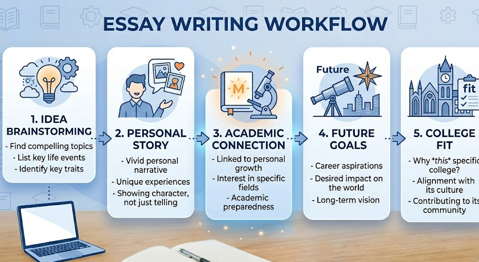 Step-by-step process for writing a why major essay