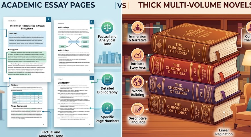 Essay vs Novel Comparison