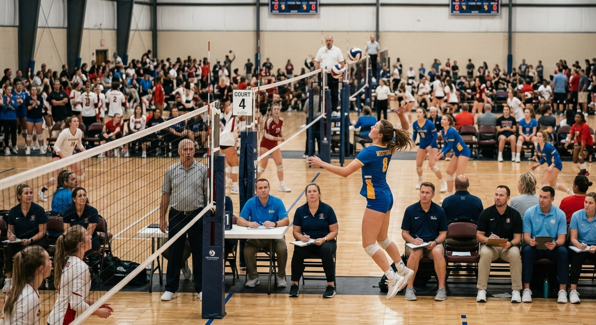 Club volleyball tournament attracting college scouts