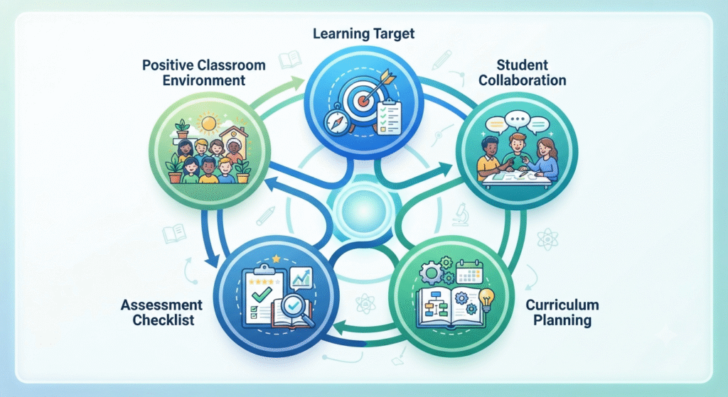 Five dimensions of teaching and learning overview