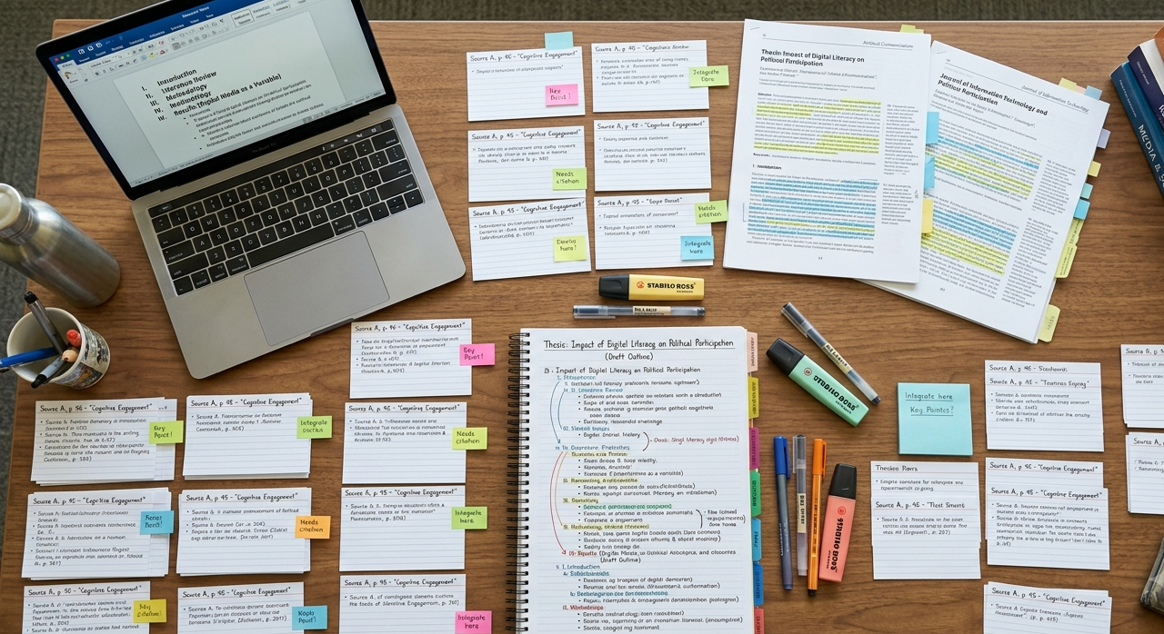 Organizing a research paper outline and structure