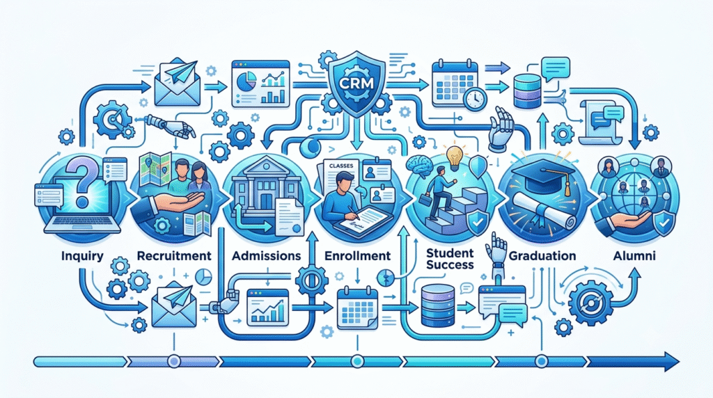 Student lifecycle managed with higher education CRM
