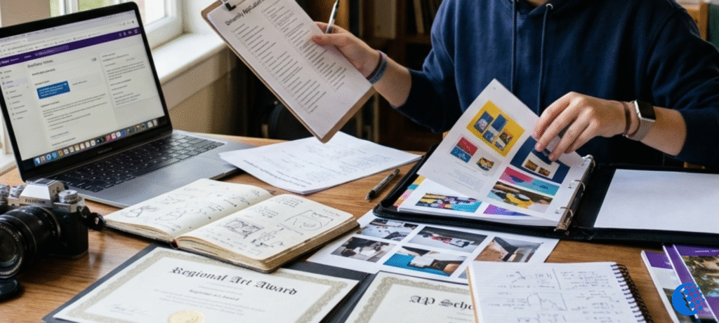 how to create a portfolio for college admissions