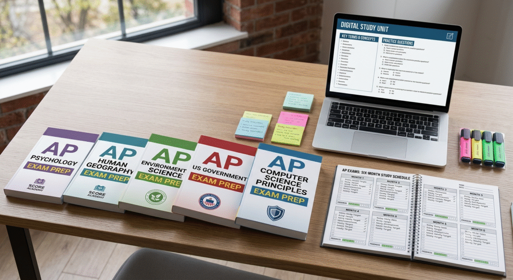 AP study books for self study preparation