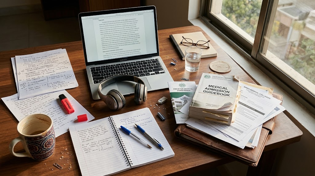 Medical school applicant planning and revising an adversity essay