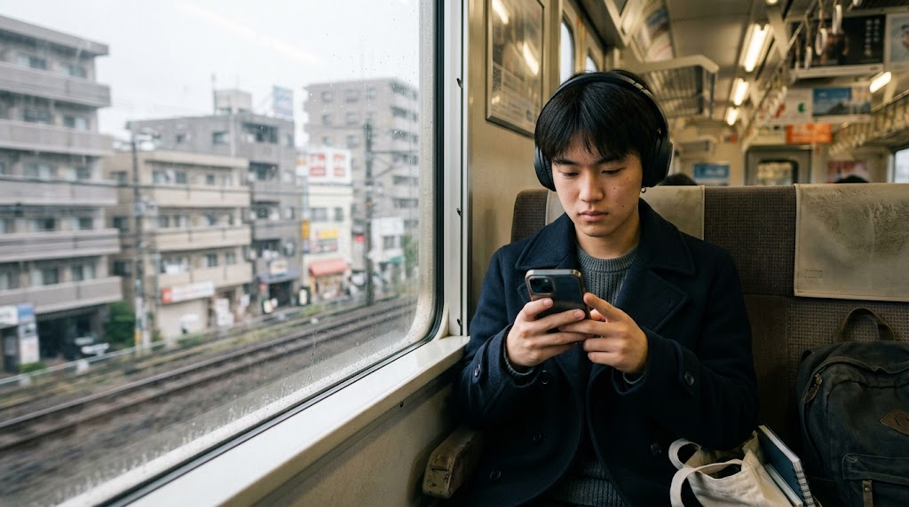 Student reviewing privacy settings on a smartphone