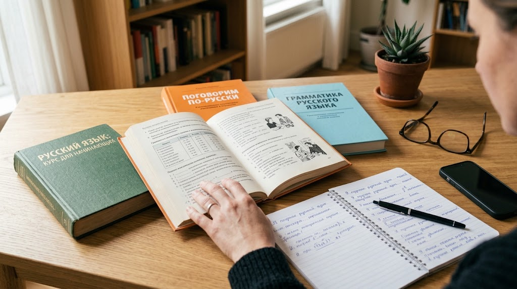 Comparing Russian language learning books for self-study